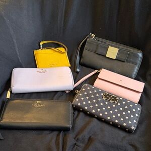 Lot of 6 Kate Spade Wallets ***read description ***